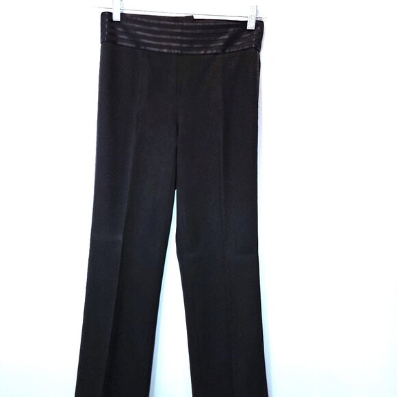 NWOT Kenneth Cole Black Tuxedo Style Pants Size 2 - Picture 1 of 4